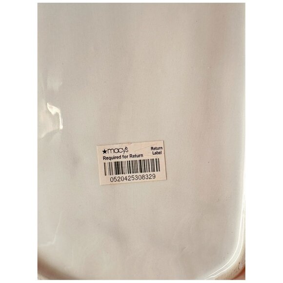 Christmas Serving Bread Tray Platter Ceramic by Christmas Cutouts ~15-7/8" long - Picture 4 of 5